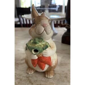 Vintage ceramic Bunny rabbit mini spouted jug